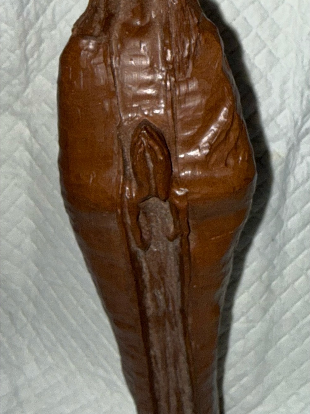 Vintage Red Mill 11" Praying Madonna Lady Of Lourdes Virgin Mary  Statue